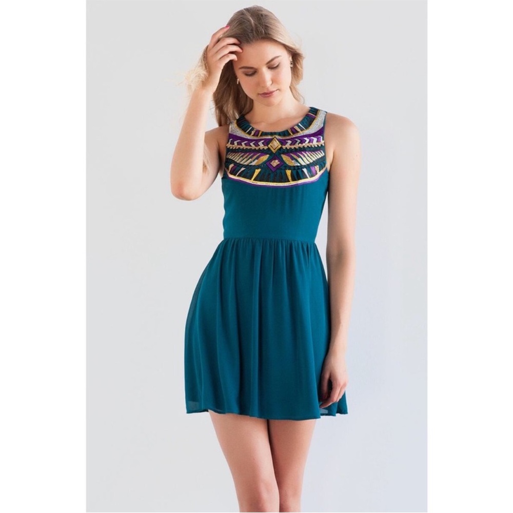 Francesca’s Collections Ayla brand embroidered dress. Size S.